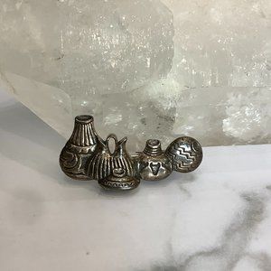Vintage Minnesota Hag Sterling Southwestern Olla Pots Brooch